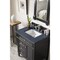 James Martin Vanities Brittany 30in Single Vanity, Black Onyx, w/ 3 CM Charcoal Soapstone Quartz Top 650-V30-BKO-3CSP - alternate 2